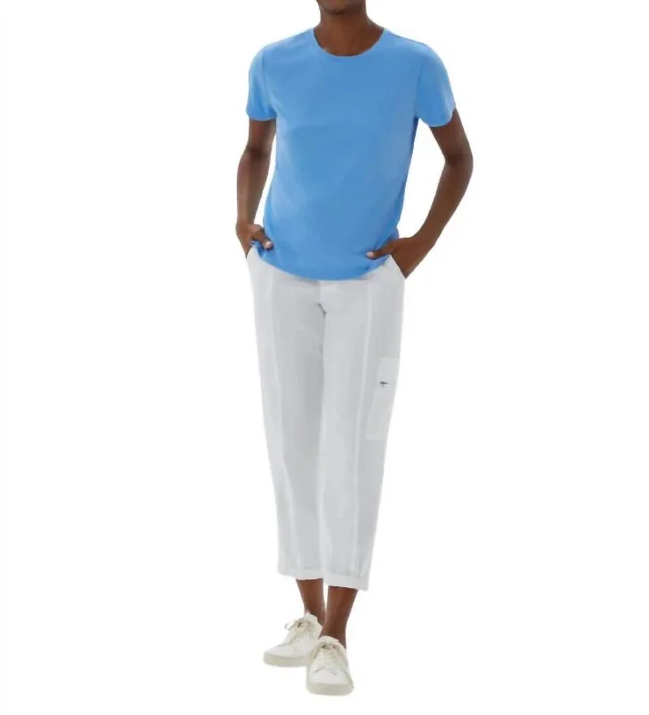 Shelter Island Cargo Jogger Pants In White