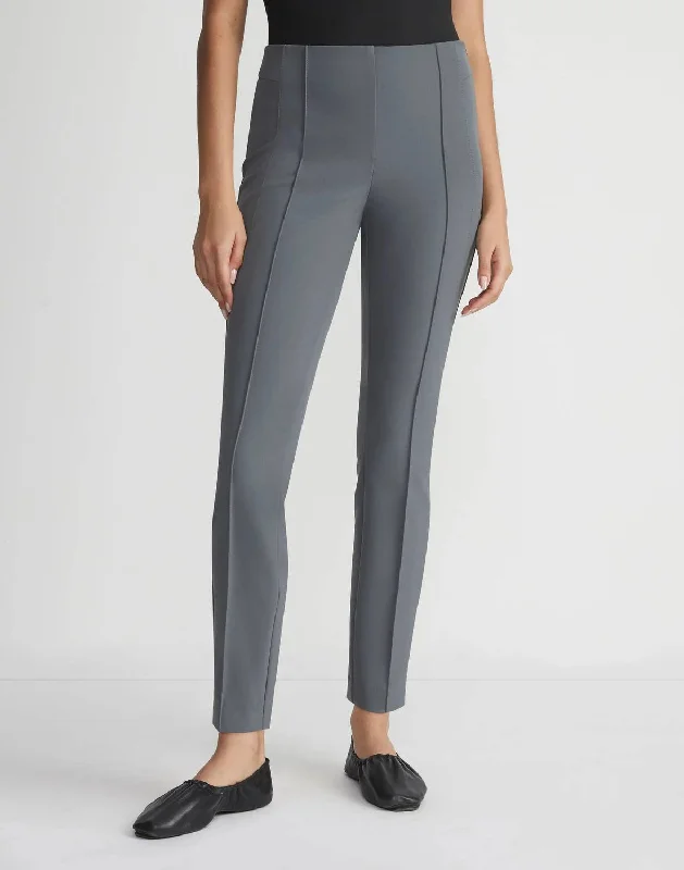 Slim Pintuck City Pant In Shale