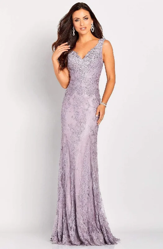 Cameron Blake - 119662 Versatile Jeweled Lace Sheath Gown